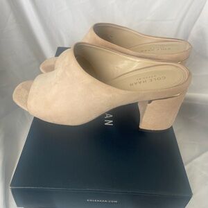 Cole Haan Women's Blush/Peach Suede Mules